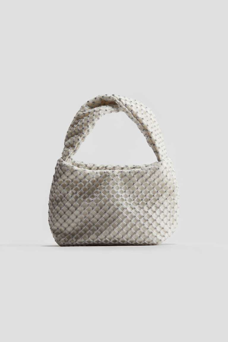 H & M - Glittery Net Handbag - White | H&M (US + CA)