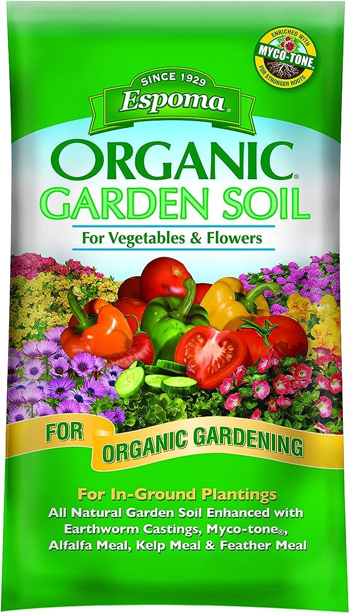 Espoma Organic Vegetable & Flower Garden Soil Natural and Organic in Ground Planting Mix. Use whe... | Amazon (US)