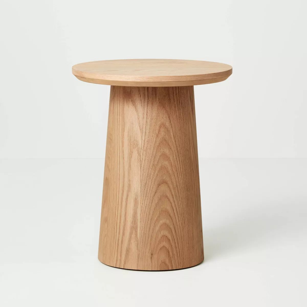 Round Wood Pedestal Accent Side Table - Natural - Hearth & Hand™ with Magnolia | Target