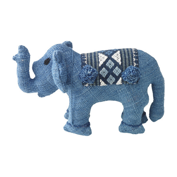Baby Stuffed Elephant, Blue | Maisonette