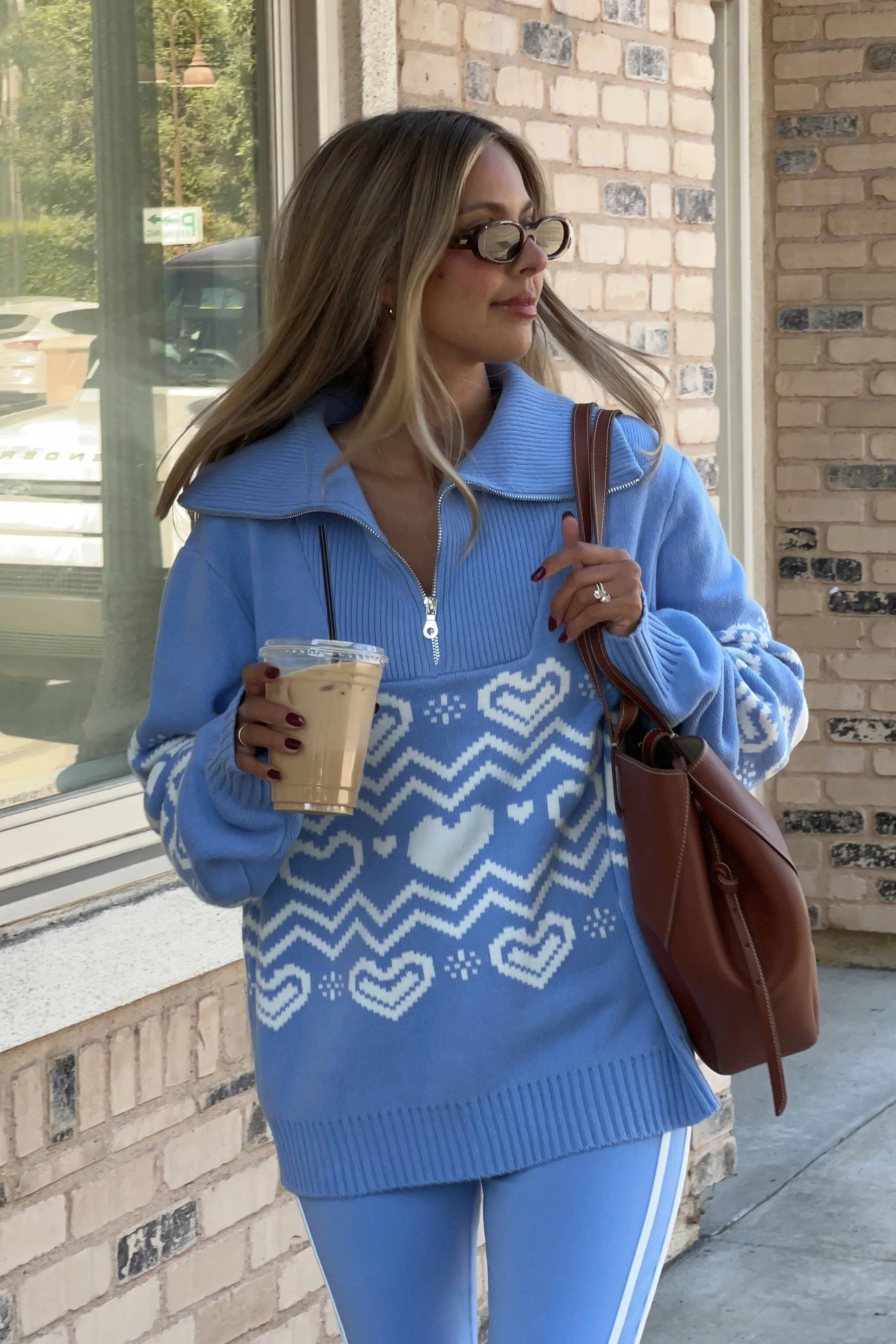 Monterey Top Alps Fairisle | Half Zip Sweater | Beach Riot | Beach Riot