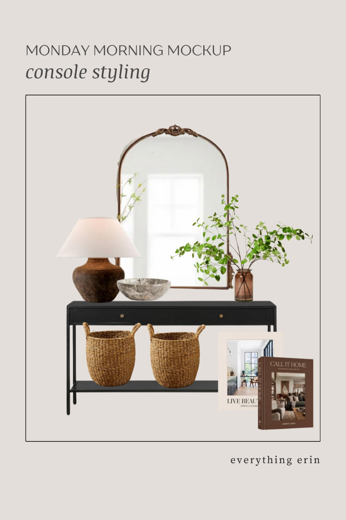 Console table styling

#LTKfindsunder50 #LTKSeasonal #LTKhome