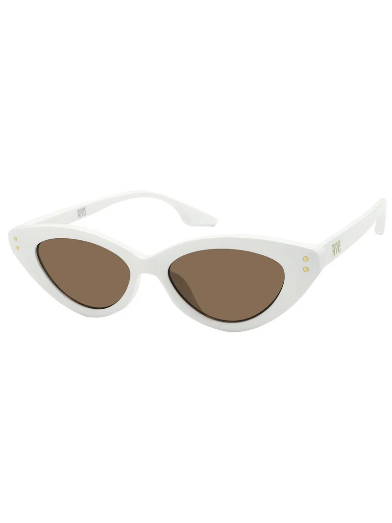 Madden NYC Women's Cateye Sunglasses, White | Walmart (US)