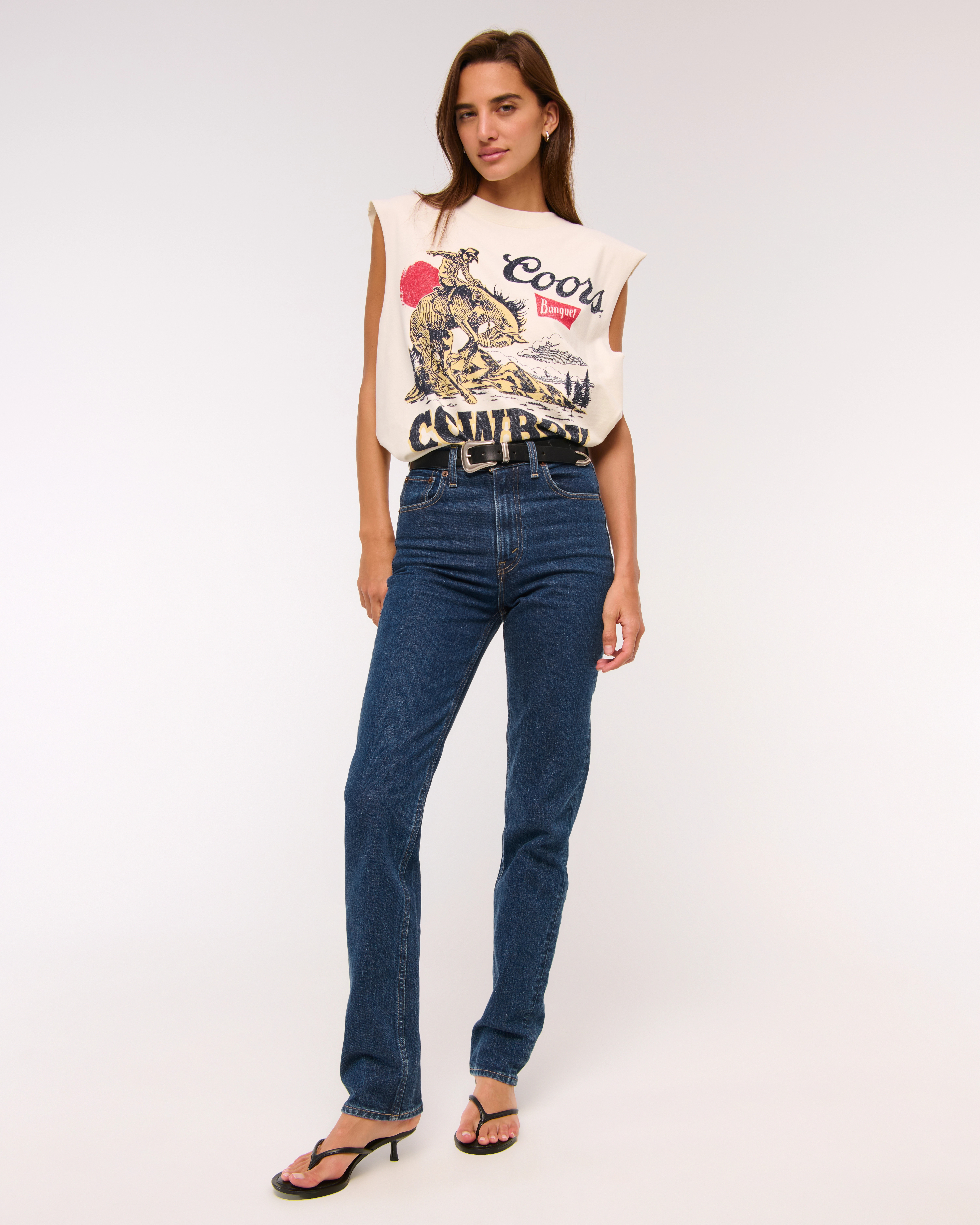 Ultra High Rise 90s Straight Jean | Abercrombie & Fitch (US)