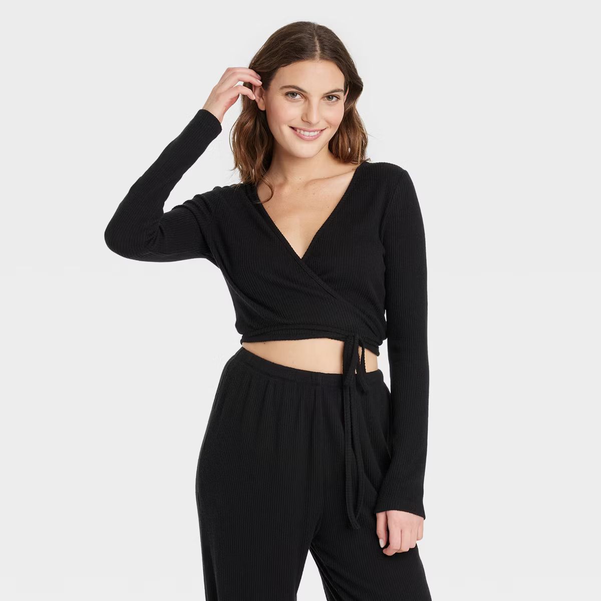 Women's Cozy Wrap Top - Colsie™ | Target