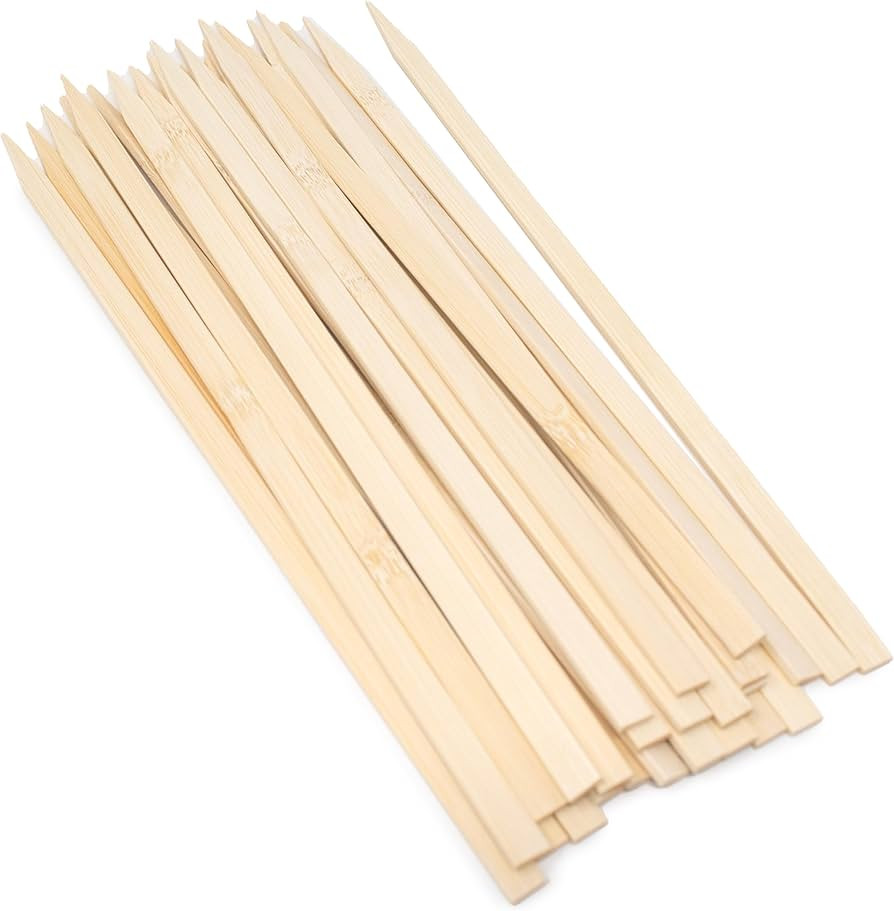 Norpro 1897 Flat/Wide Bamboo Skewers, 11.5-Inch | Amazon (US)