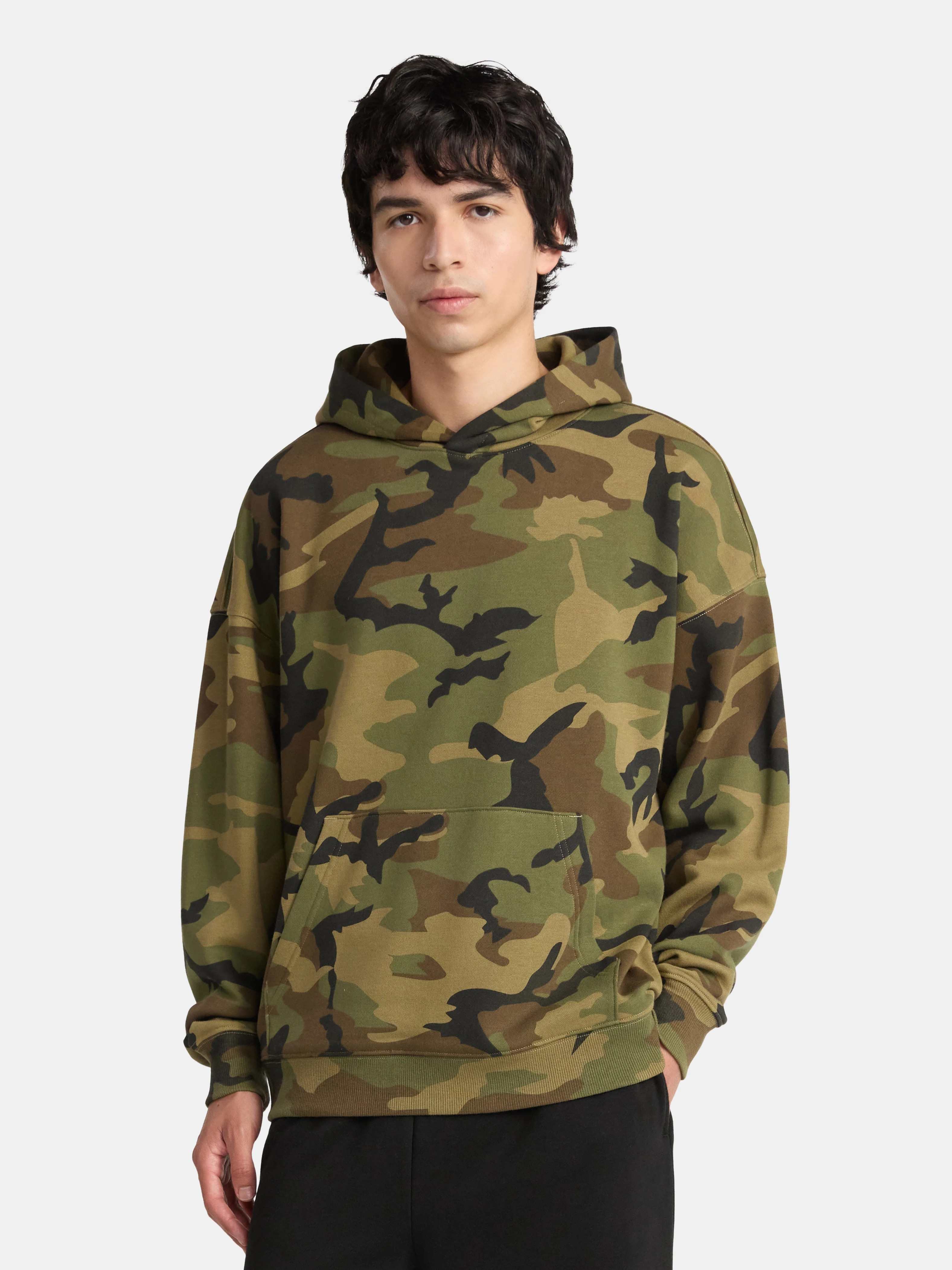 No Boundaries Oversized Hoodie with Long Sleeves, Men's & Big Men's | Walmart (US)