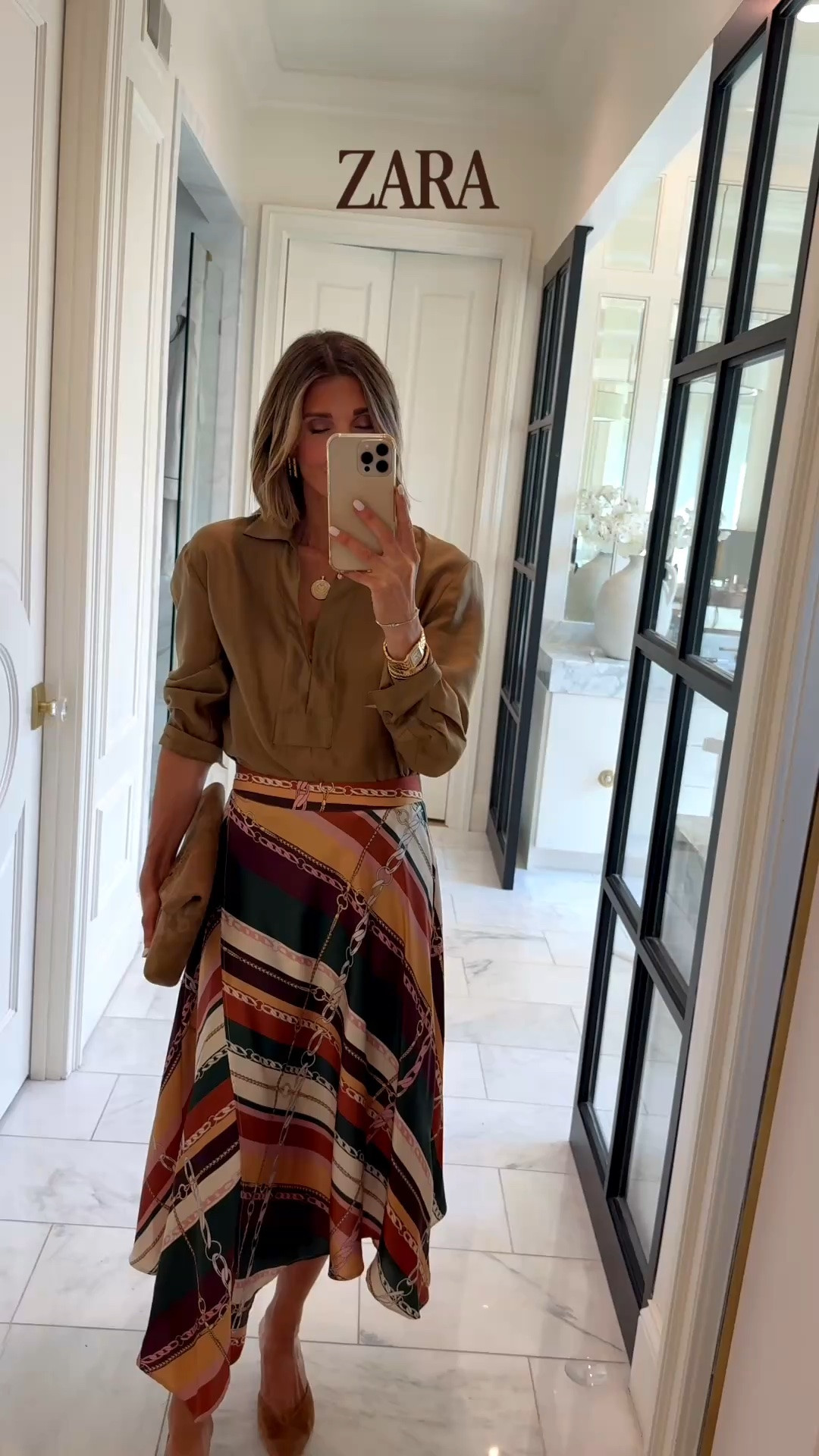 How stunning are these new @Zara finds for fall?! Love the colors of this skirt!

#LTKootd #LTKSeasonal #LTKOver40