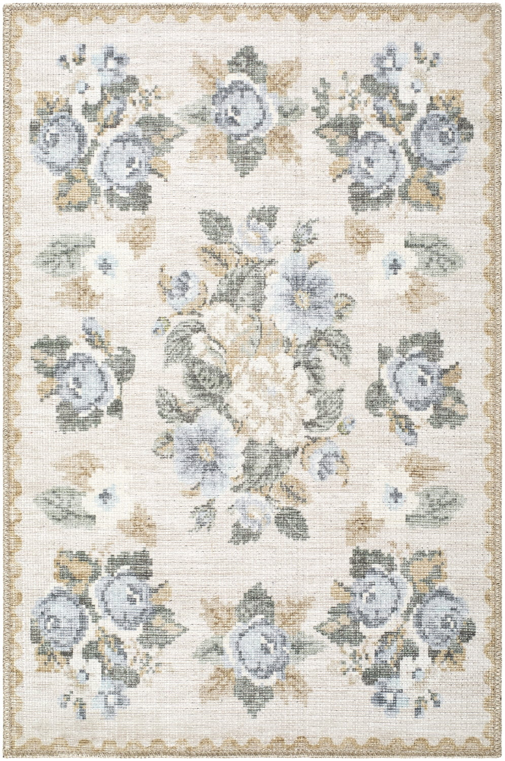 My Texas House Back to Campus Sage 2'7" x 4' Washable Area Rug | Walmart (US)