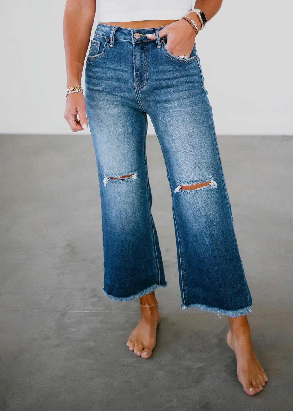 Viola Wide Leg Jeans | Lauriebelles