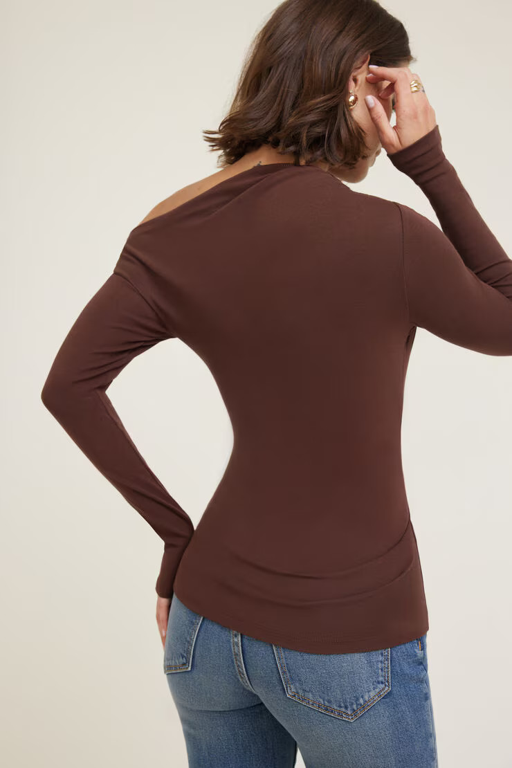 Cleo Long Sleeve Off Shoulder Top | Dynamite Clothing