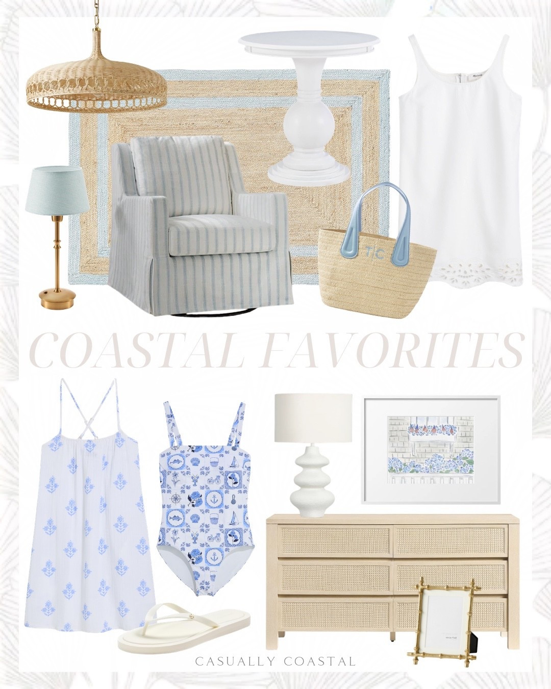 Coastal favorites! 

Coastal home, coastal decor, coastal dress, coastal rug, coastal chair, coastal artwork, coastal wall art, coastal lamp, coastal picture frame, coastal swimsuit, slipcovered swivel rocking chair, striped rocking chair, double border jute rug, 3x5 rug, Amazon rug, round accent able, white accent table, straw tote, denim eyelet mini shift dress, white dress, Amazon lamp, cordless lamp, Serena & lily pendant, saucer pendant, cane 6 drawer dresser, coastal dresser, stone table lamp, brass bamboo frame, Tory Burch flip flops, vineyard vines dress, gauze mini cover up dress, swimsuit coverup, bathing suit coverup dress, square neck one piece bathing suit, hydrangea watercolor art, Nantucket beach house decor

#LTKHome #LTKSeasonal