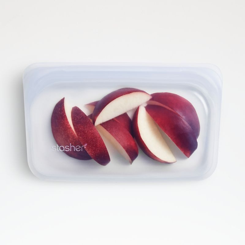 Stasher Clear Reusable Silicone Snack Bag + Reviews | Crate & Barrel | Crate & Barrel
