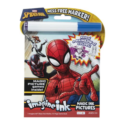Imagine ink® Magic ink Pictures Mess-Free Coloring Book - Spider-Man | Five Below