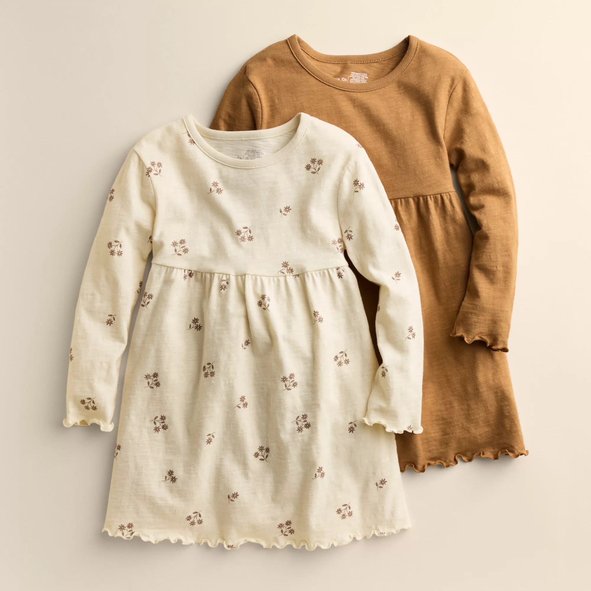 Baby & Toddler Girl Little Co. by Lauren Conrad 2-Pack Long Sleeve Dress Set | Kohl's