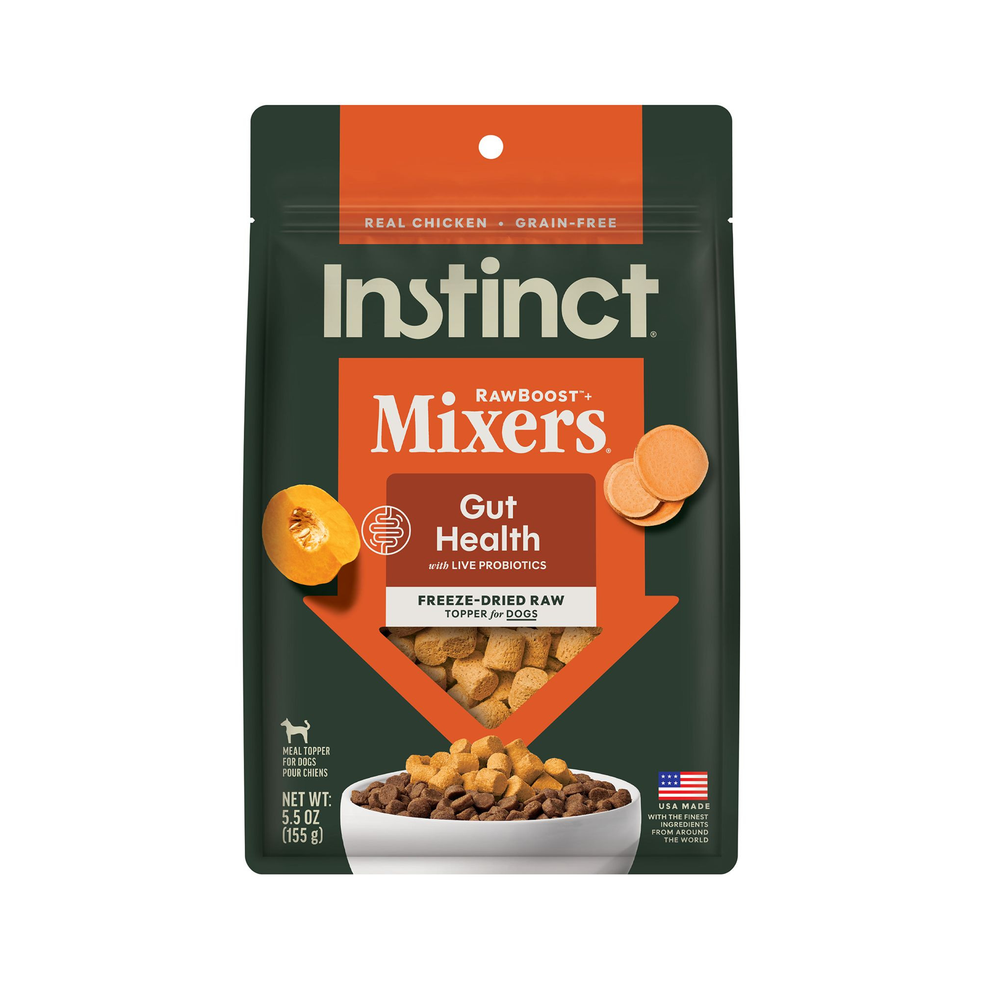 Instinct® Raw Boost Mixers® Gut Health All Life Stages Dog Food Topper - Grain Free, Freeze-Dri... | PetSmart