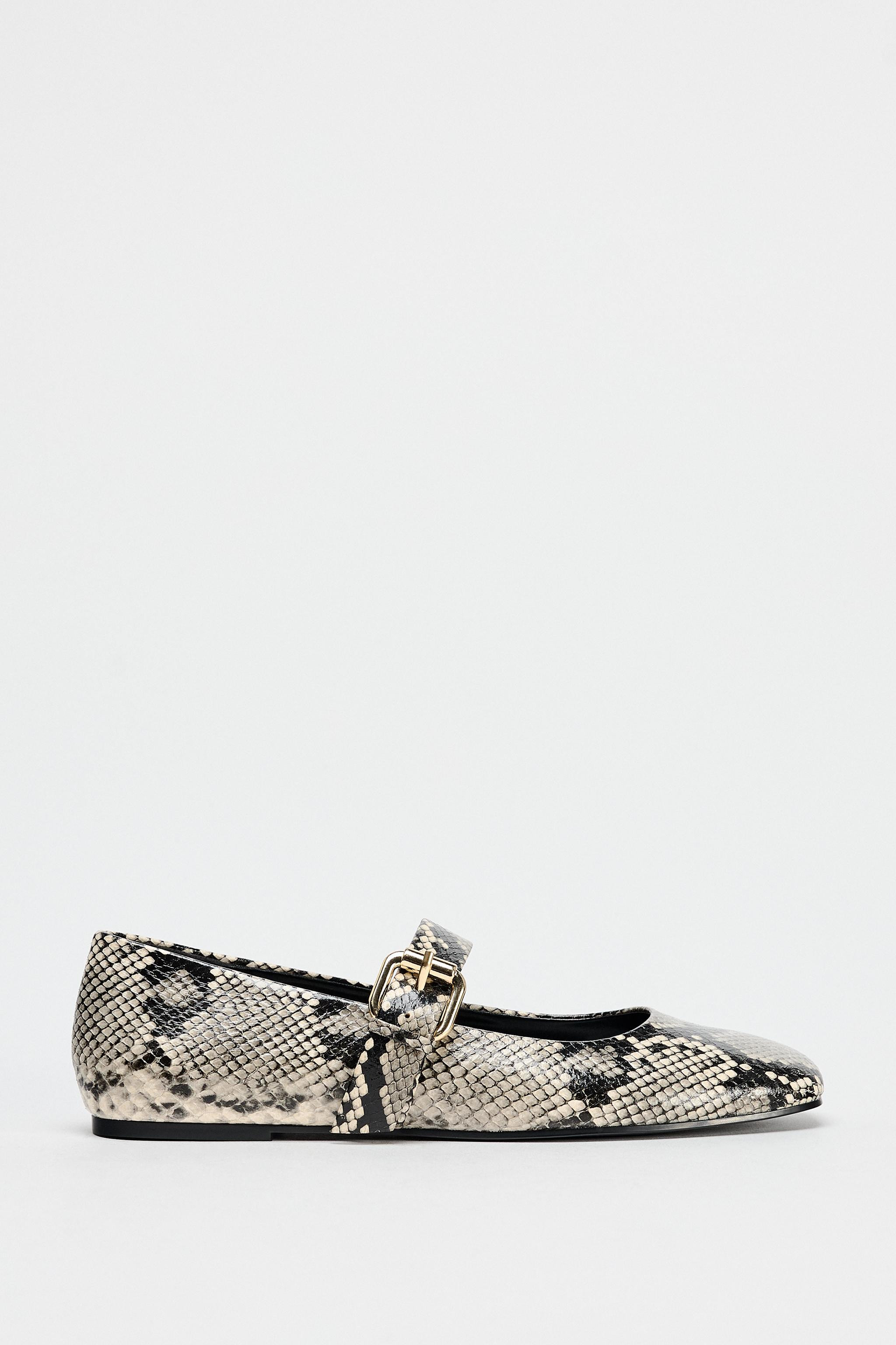 BALLET FLATS WITH ANIMAL PRINT | Zara UK