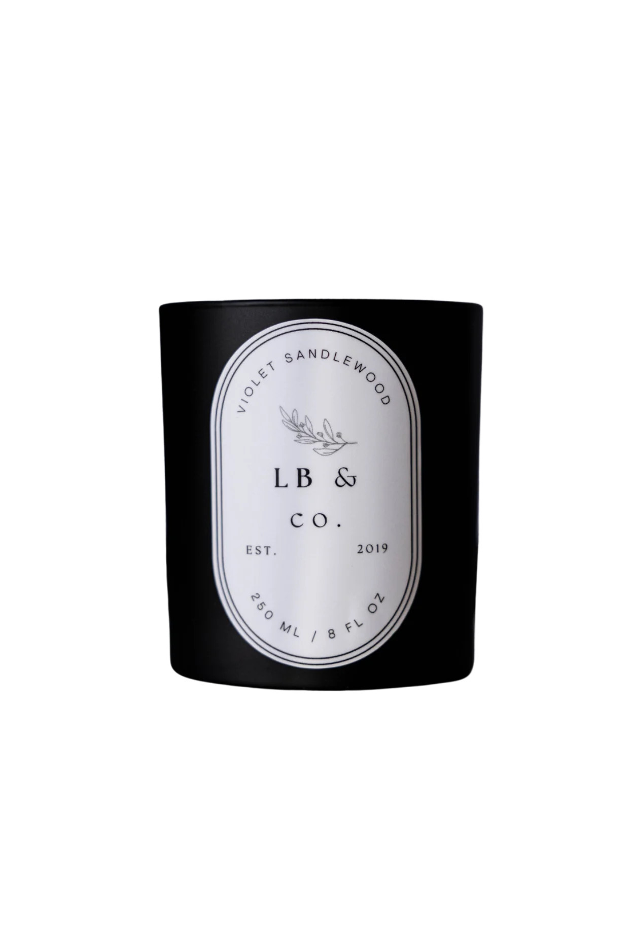 Luxe B Co. Violet Sandalwood Candle | Luxe B Co