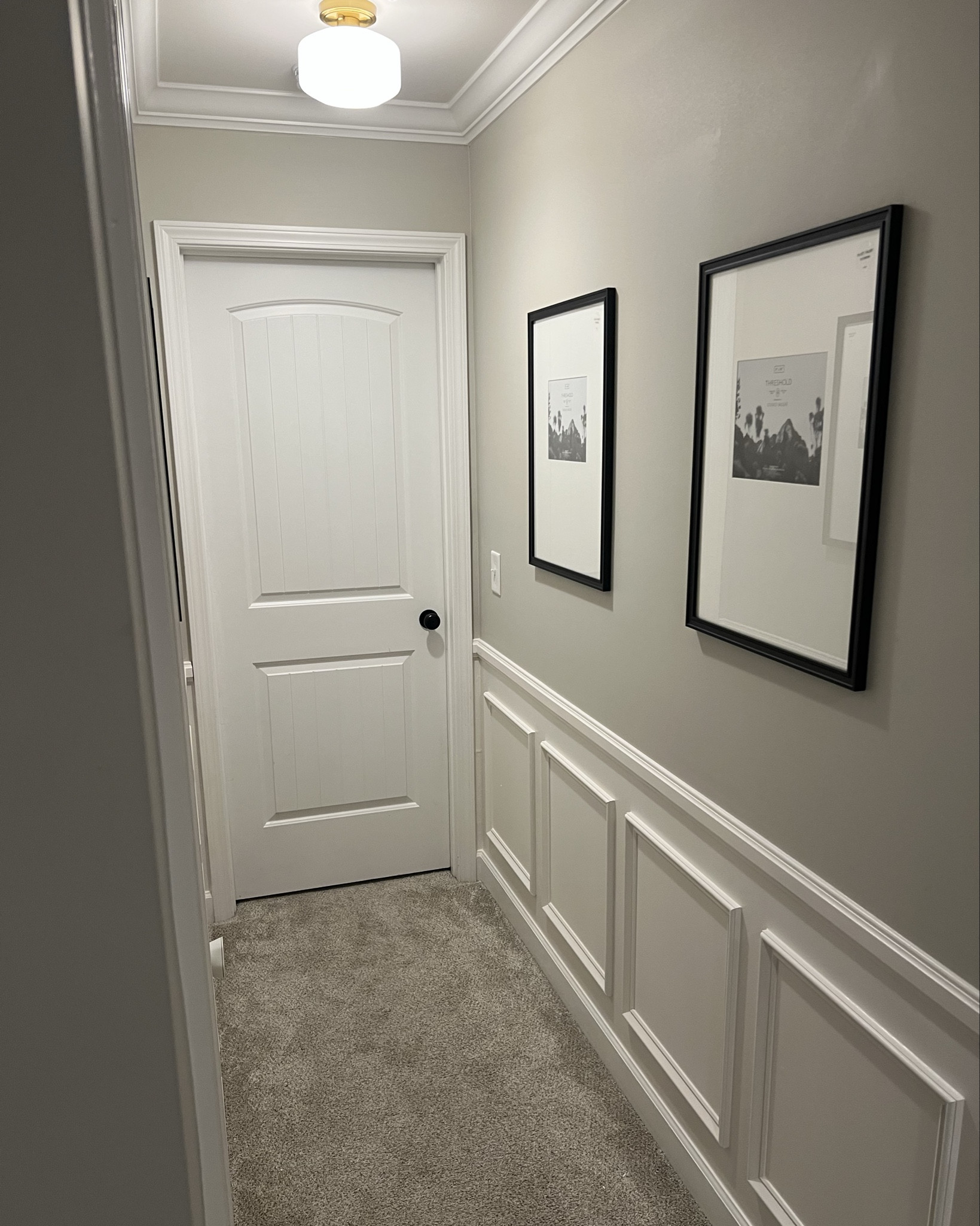 Hallway Decor
-picture frames 
-hallway light fixture 

#LTKHome #LTKFindsUnder100