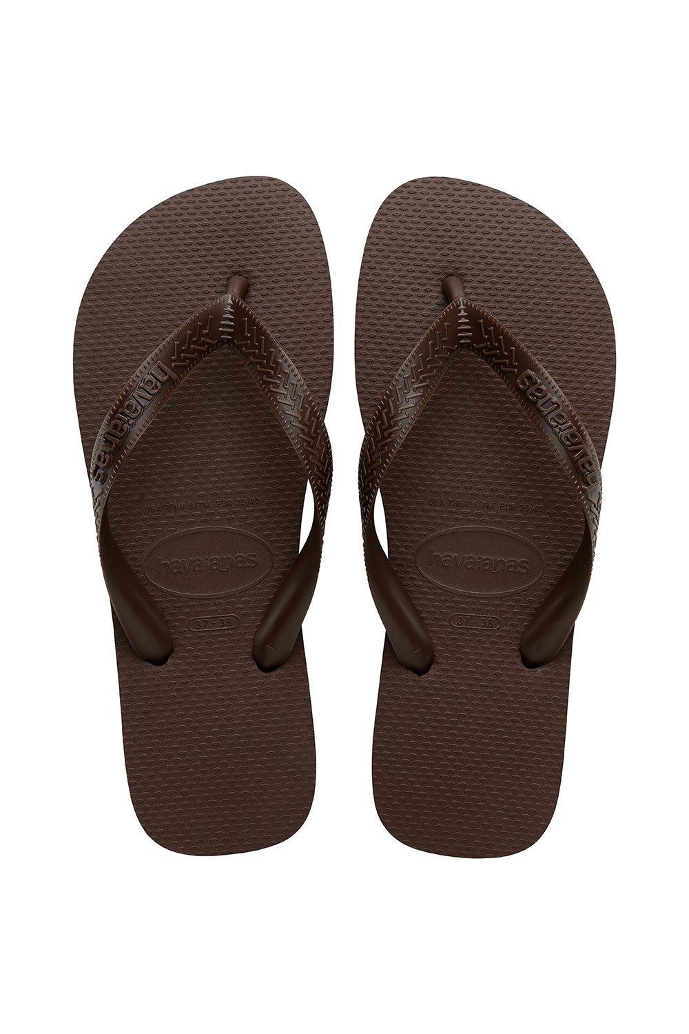 Top Senses Flip Flop Dark Brown | Debenhams UK