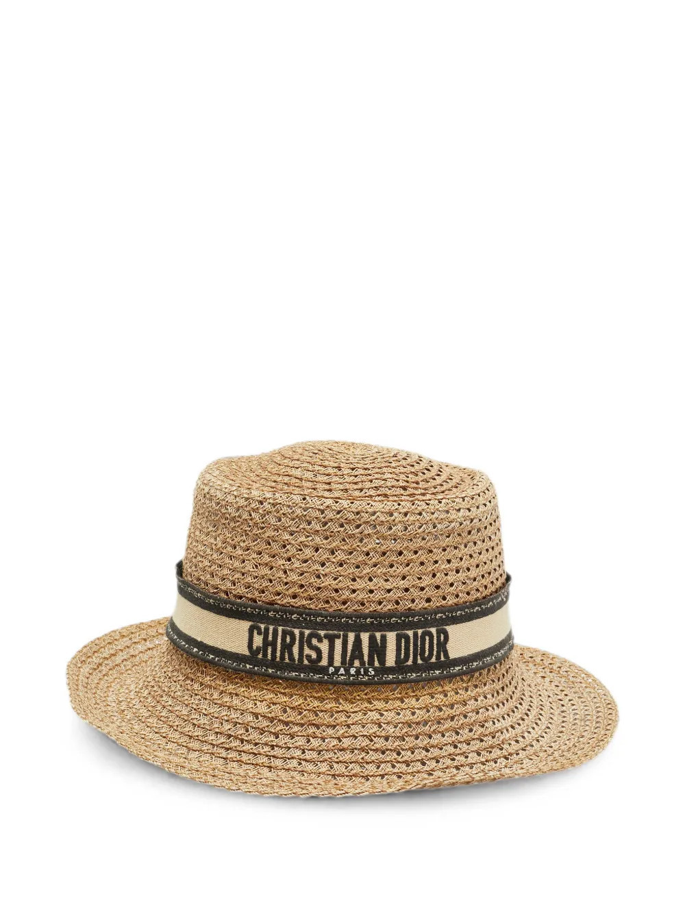 Christian Dior Pre-Owned D-Bobby large-brim hat - Neutrals | Farfetch Global
