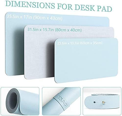 Non-Slip Desk Pad,Mouse Pad,Waterproof PVC Leather Desk Table Protector,Ultra Thin Large Desk Blotte | Amazon (US)