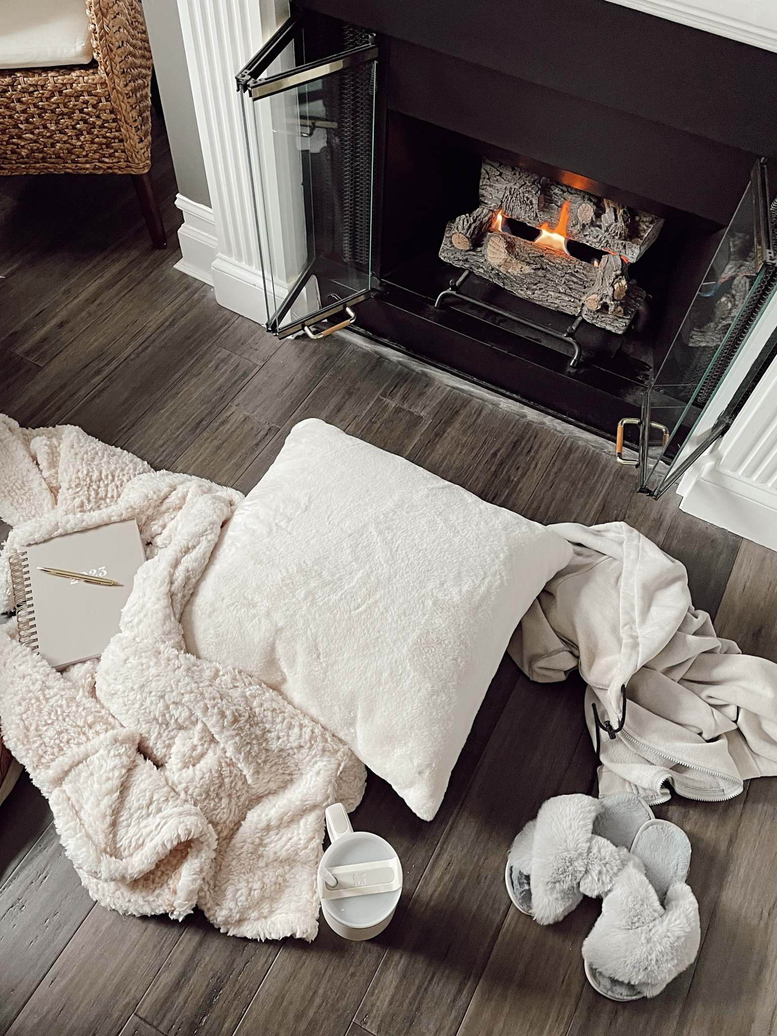 Faux Fur Blanket 
Faux Fur Pillow
Fuzzy Slippers 
Stanley Quencher Tumbler Cream
Gold Pens
Neutral Home Decor
#HollyJoAnneW

#LTKhome #LTKunder50 #LTKstyletip