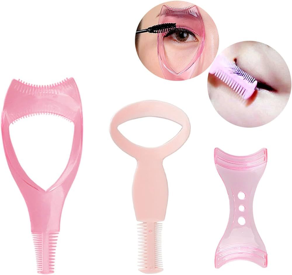 9 Pcs 2 in 1 Eyelash Eyeliner Mascara Guard Eyelash Comb, Multi-functional Eyebrow Brush Mascara ... | Amazon (US)