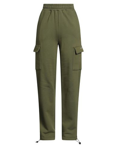 Shoe Woman Pants Military green Size S Cotton, Polyester | YOOX (US)