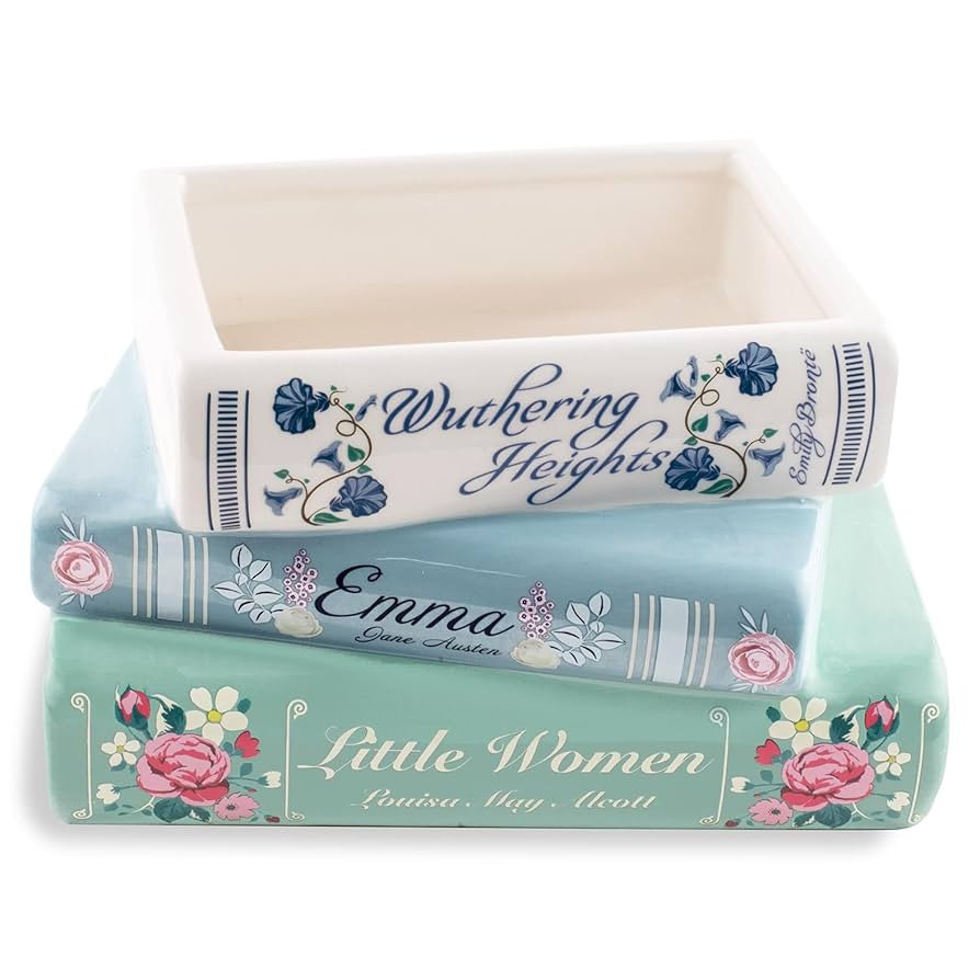 Steel Mill & Co Original Small Book-Shaped Decorative Planter, Ceramic Planter for Home Decor, Cu... | Amazon (US)