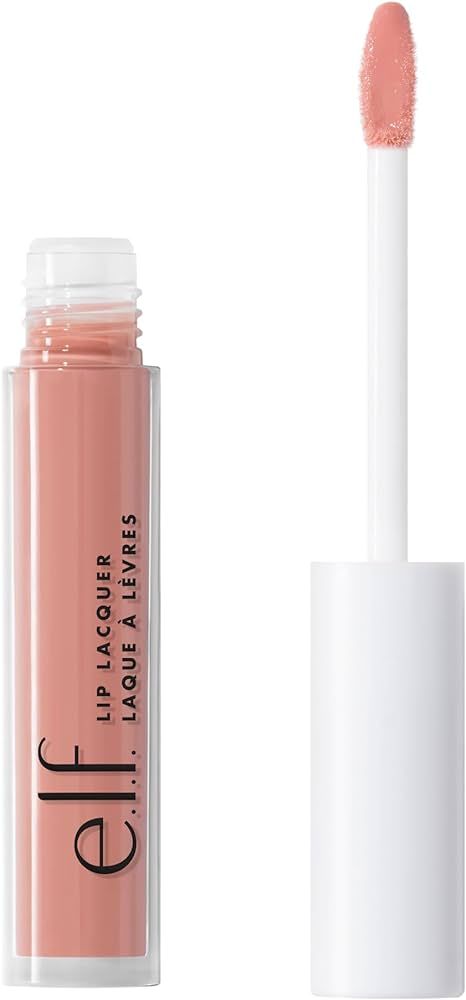 e.l.f. Lip Lacquer, Nourishing, Non-Sticky Ultra-Shine Lip Gloss With Sheer Color, Infused With V... | Amazon (US)