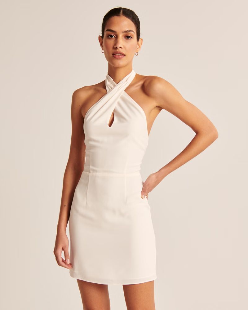 Halter Slip Mini Dress | Abercrombie & Fitch (US)