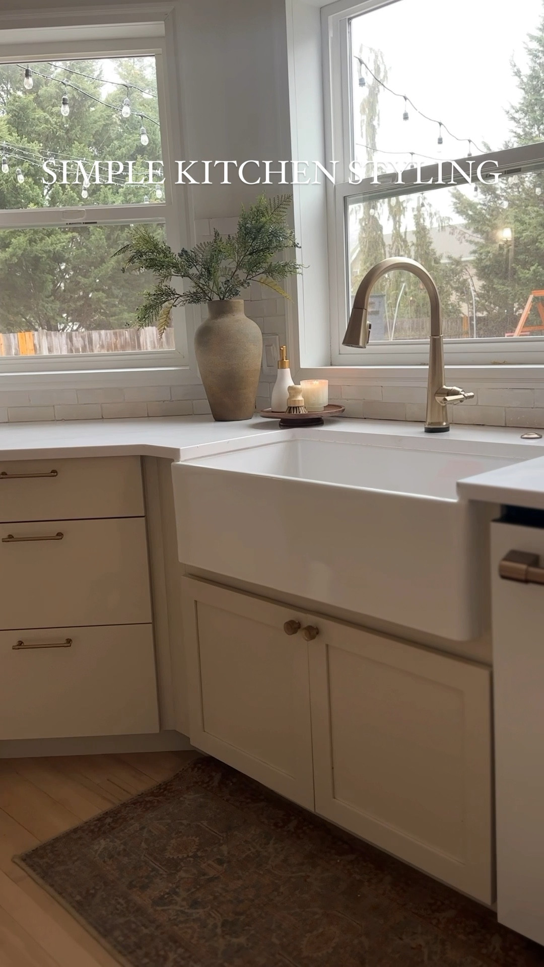 A post Christmas kitchen refresh! The stand was a diy and vase hobby lobby find but I found some similar ones in case you can’t make it or don’t have a hobby lobby near you. Kitchen styling, kitchen decor,modern organic 

#LTKVideo #LTKhome