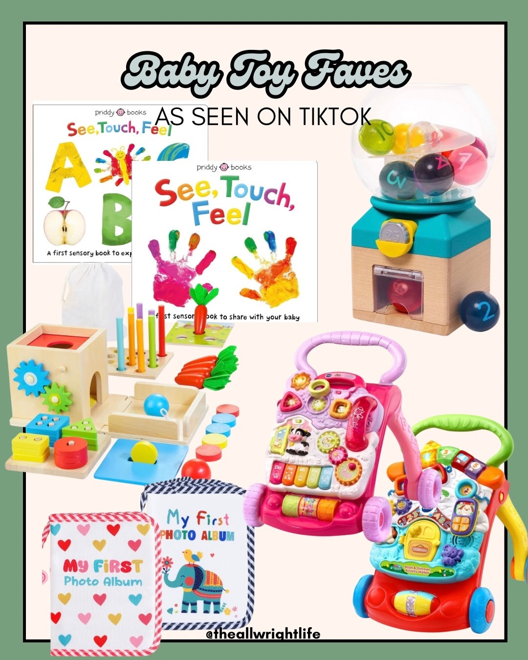 Baby toy faves, part 2. I purchased these with the intent to be used at 9+ months. Almost all will work into toddlerhood. 

Baby toys
Baby gift ideas
9 month old toys
12 month old toys
Christmas gifts for babies
Gift ideas for babies


#LTKKids #LTKBaby #LTKGiftGuide