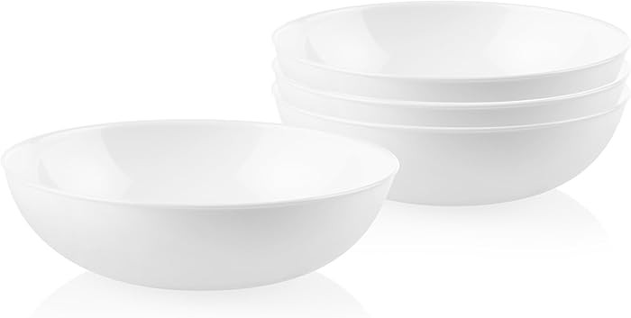 Corelle 4-Pc Meal Bowls Set Service for 4, Durable and Eco-Friendly 9-1/4-Inch Glass Bowls, Compa... | Amazon (US)
