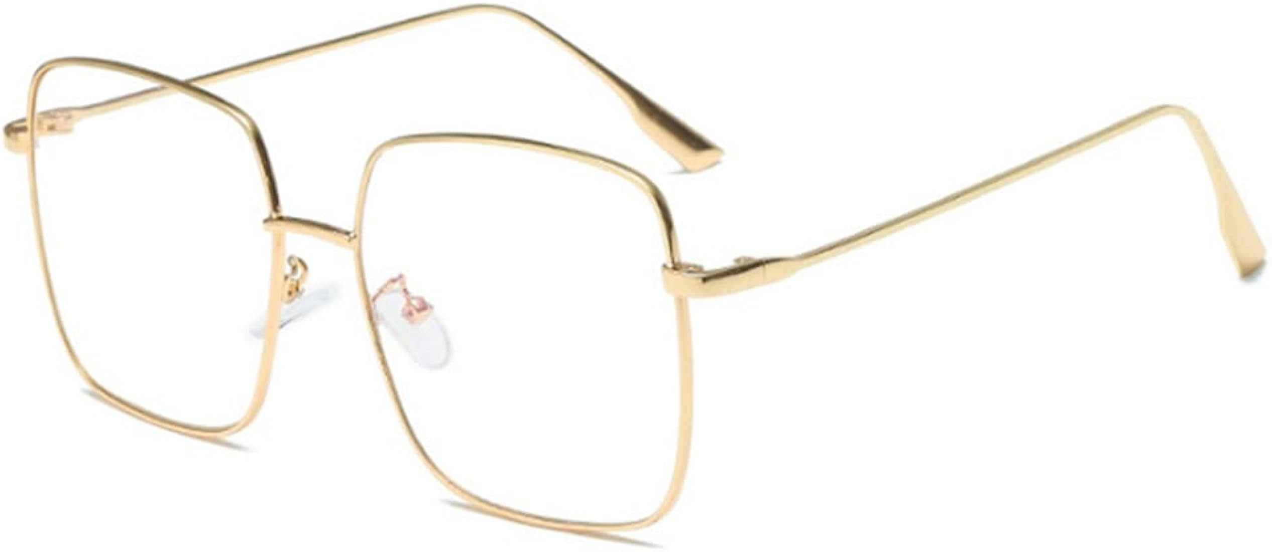 Blue Light Blocking Glasses Oversized Square Frame Women/Men Anti Eyestrain Computer Eyeglasses L... | Amazon (US)