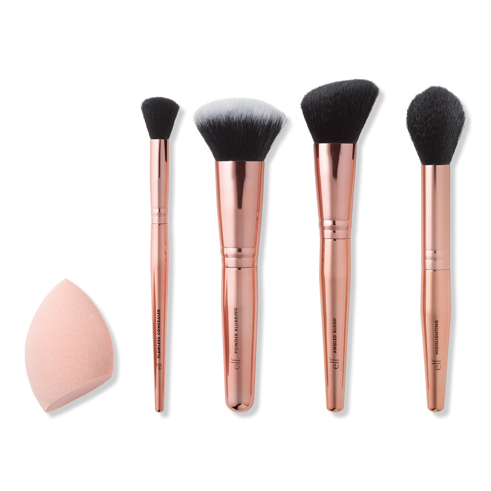 e.l.f. Cosmetics Complexion Essentials Brush & Sponge Set | Ulta