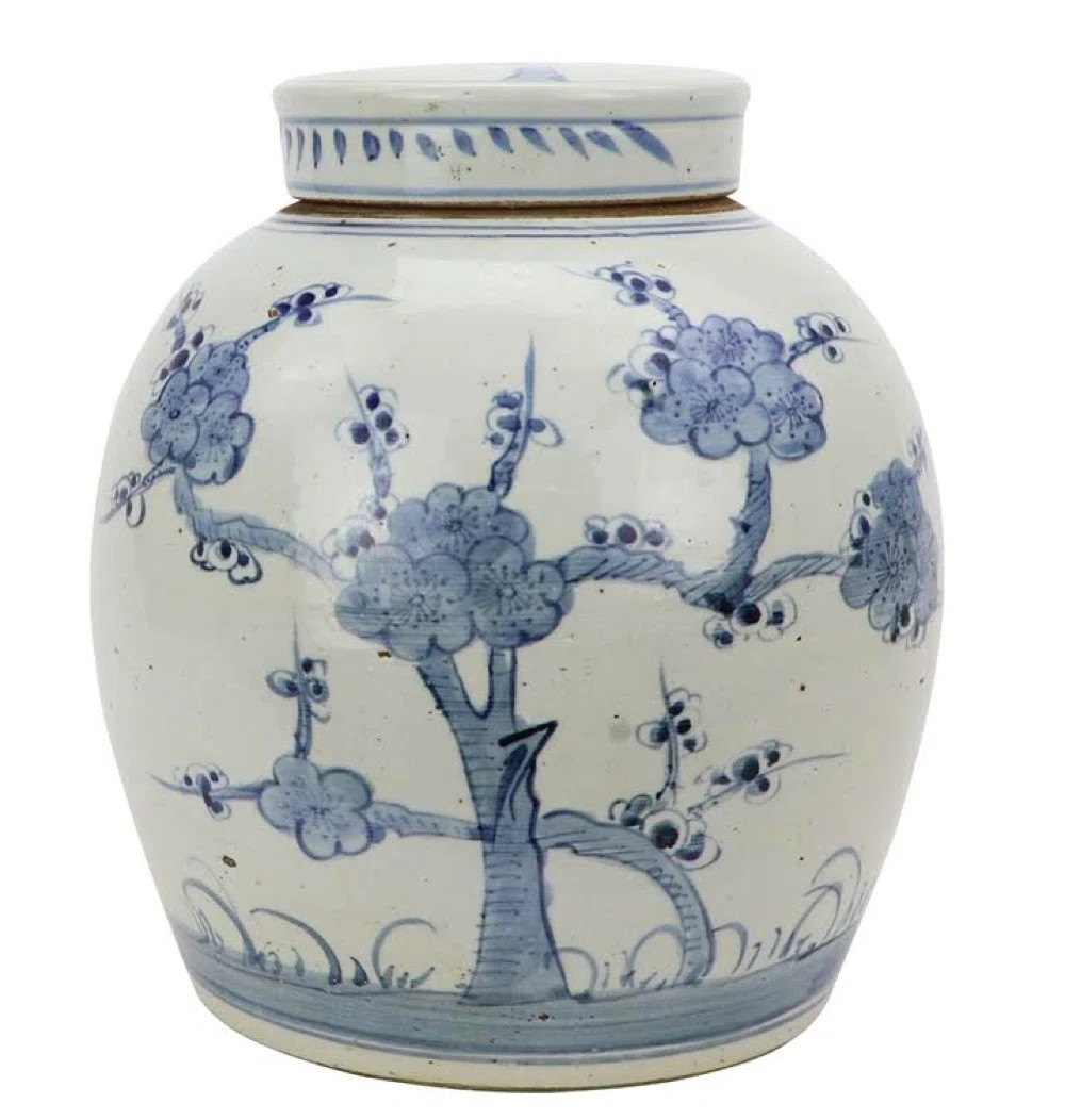 Bungalow Rose Blue And White 9.5'' Porcelain China Jar | Wayfair | Wayfair North America