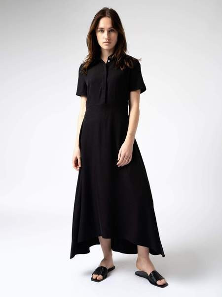 Regent Shirt Dress - Black | Saint & Sofia UK