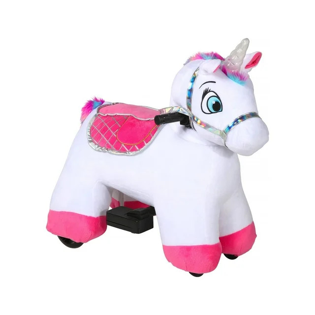 Stable Buddies Willow Unicorn 6-Volt Plush Ride-On for Children | Walmart (US)