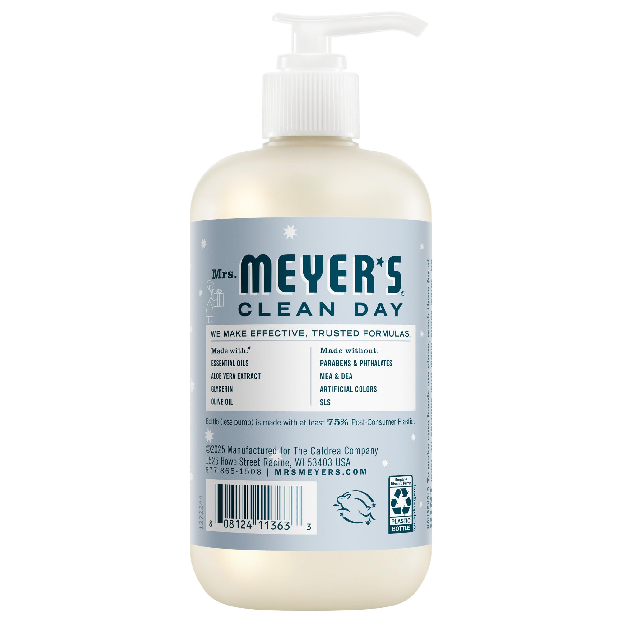 MRS. MEYER'S CLEAN DAY Hand Soap, Snowdrop Scent, 12.5 Fl Oz Bottle | Amazon (US)