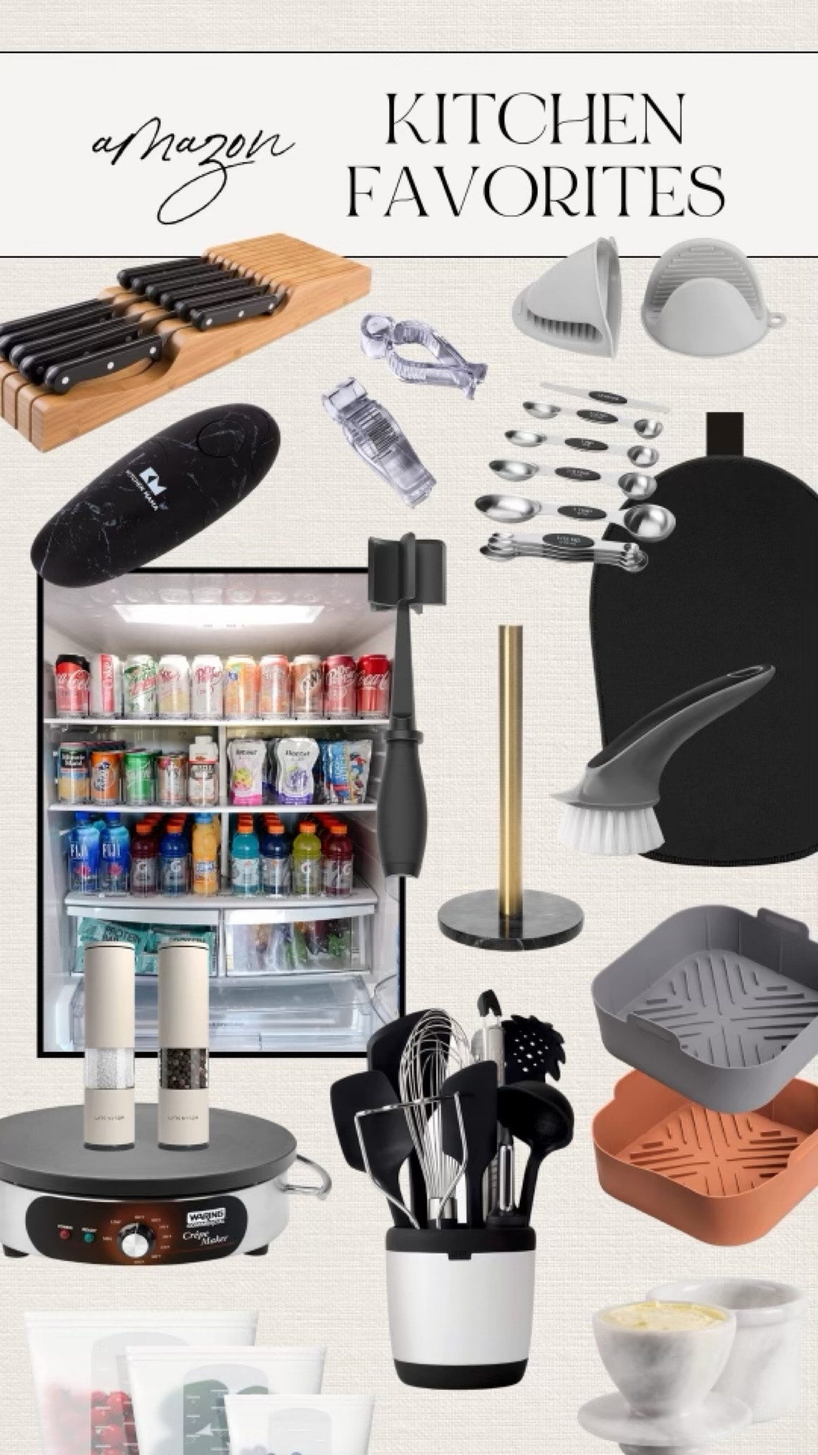 Amazon kitchen faves! See everything on the blog, tarathueson.com #organization #kitchengadgets

#LTKhome