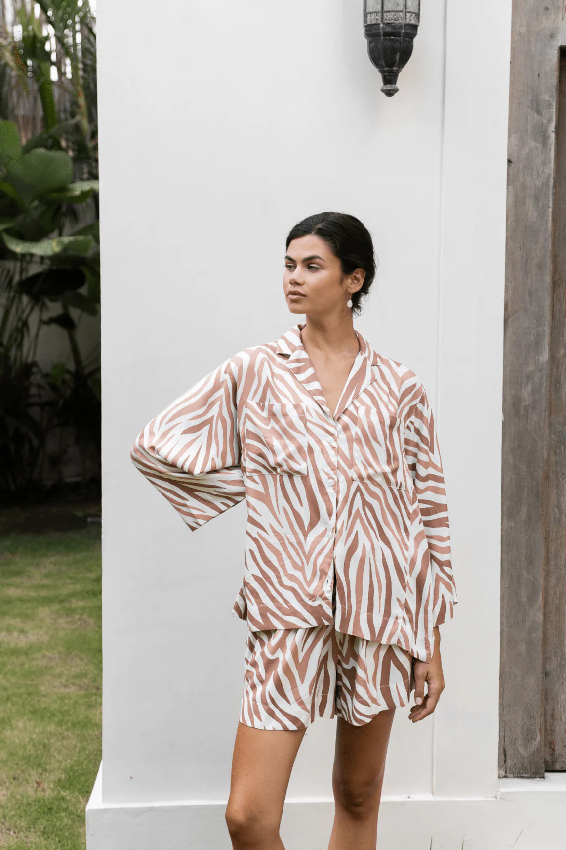 Peta Sleep Set - ECOVERO™ - Zebra | Piyama US