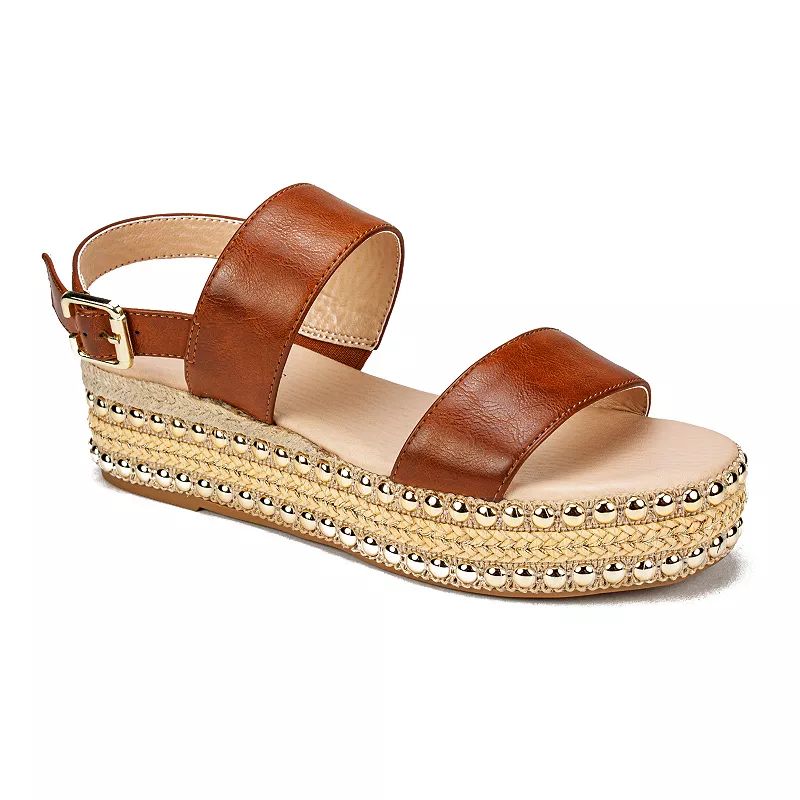 Seven Dials Berenice Women's Platform Sandals, Size: 10, Brown | Kohl's