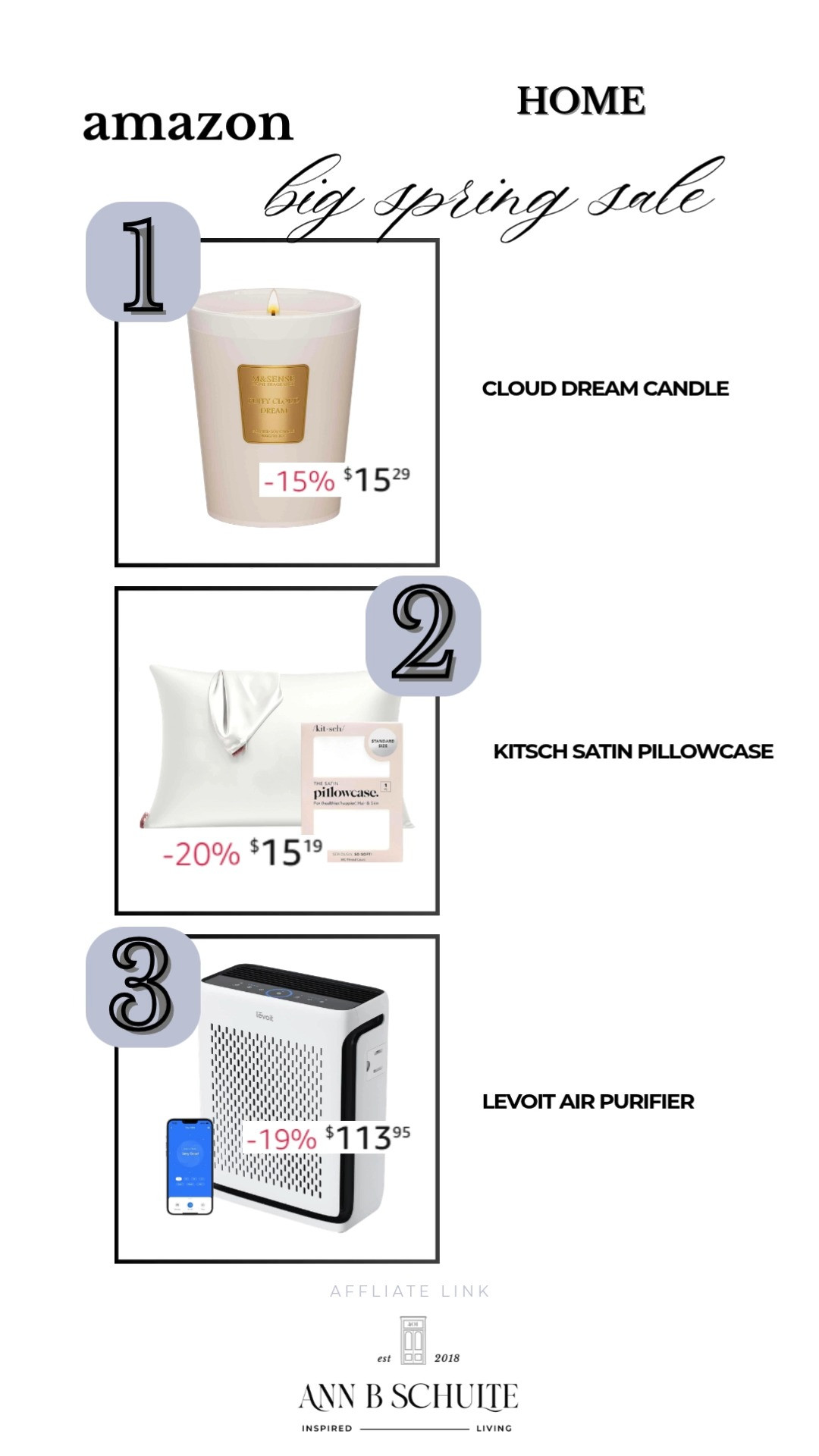 Score some amazing home deals on Amazon's Spring Sale! From cozy pillows to air purifiers, these items will make your home feel like a sanctuary. Shop now and transform your space! 🌸🛌 #SpringSale #HomeDeals #AmazonFinds 

 #LTKHome #LTKSaleAlert