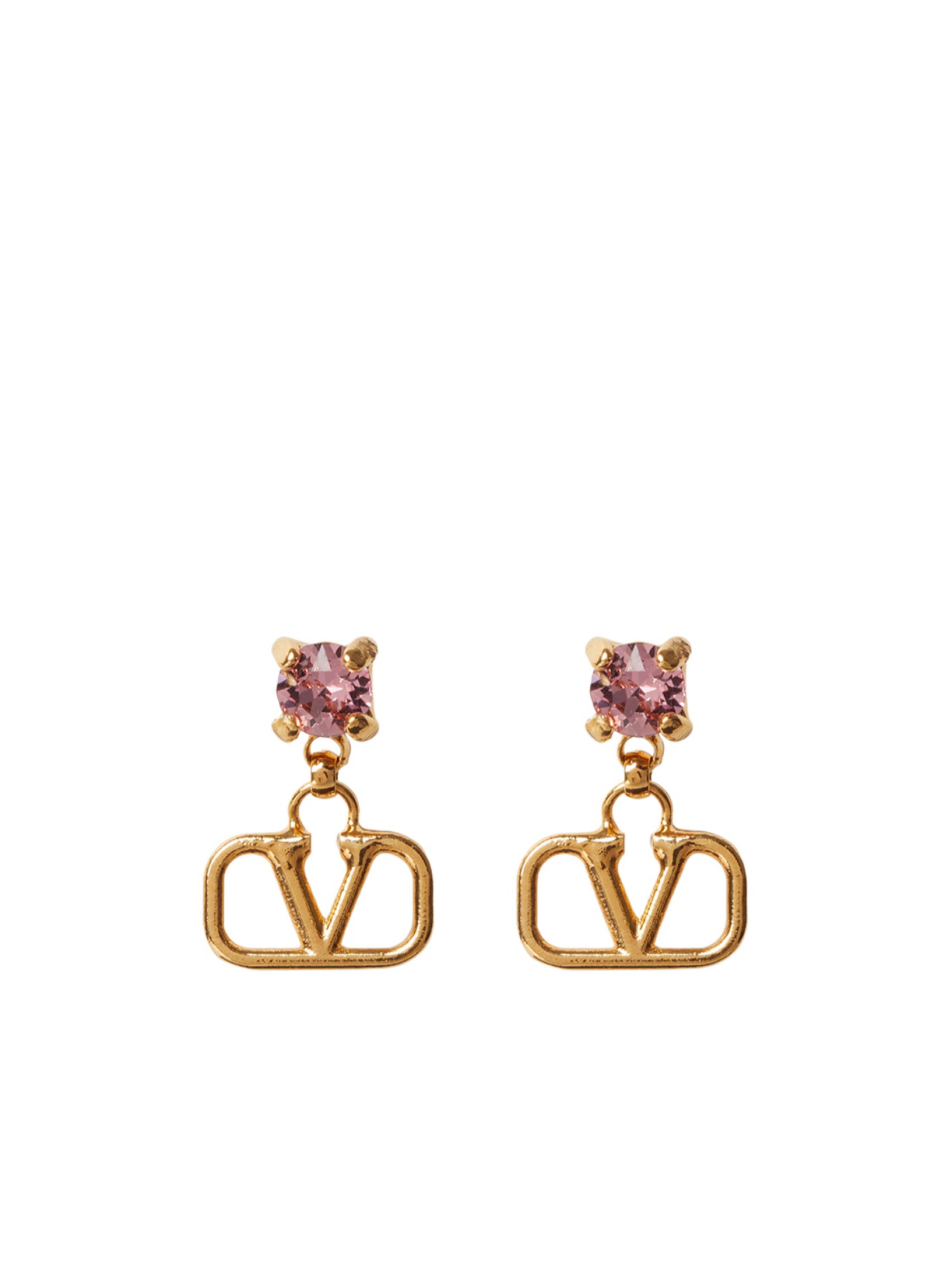 Valentino VLogo Plaque Embellished Earrings | Senser US