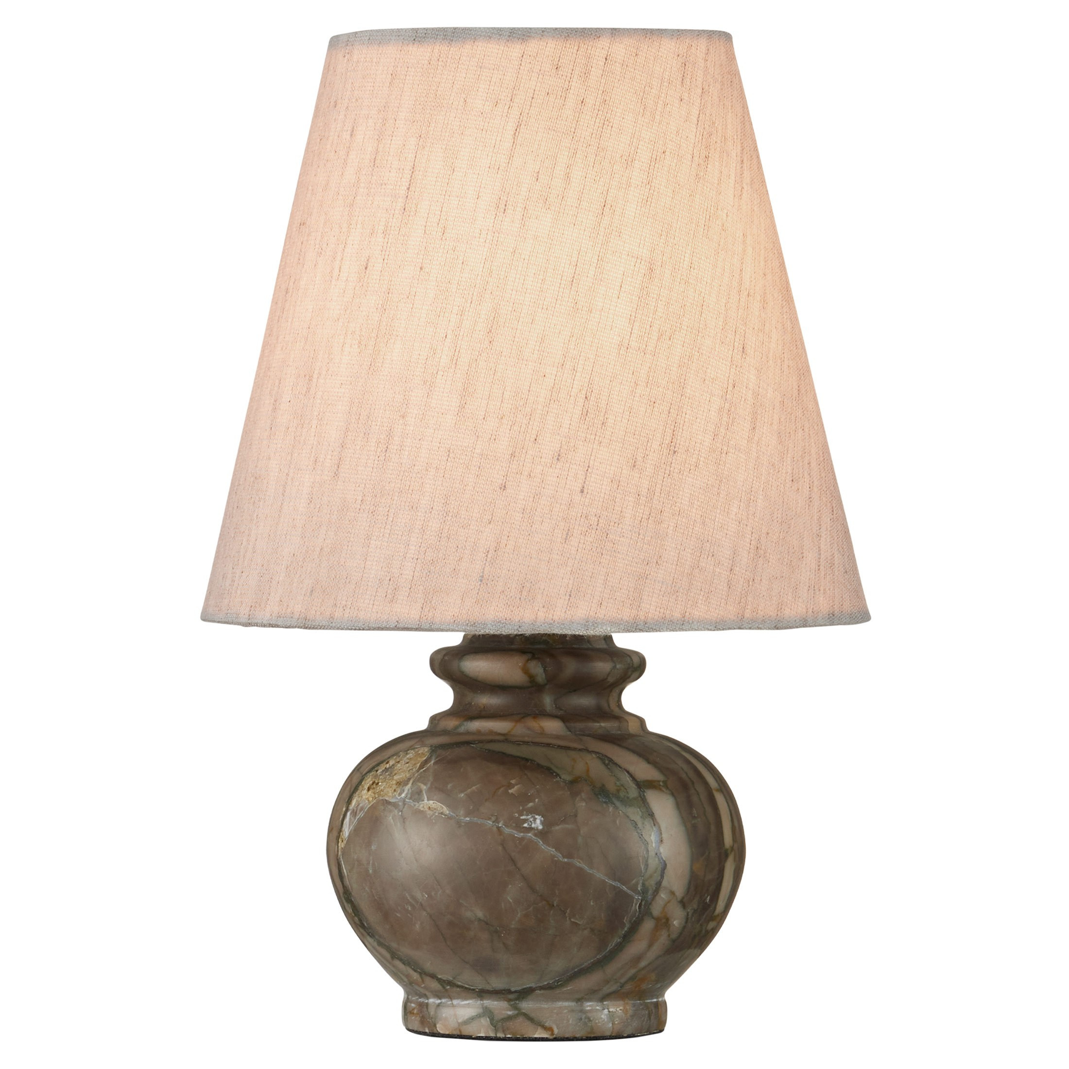 Pemrose Traditional Natural Green Marble Mini Bedside Table Lamp | Kathy Kuo Home