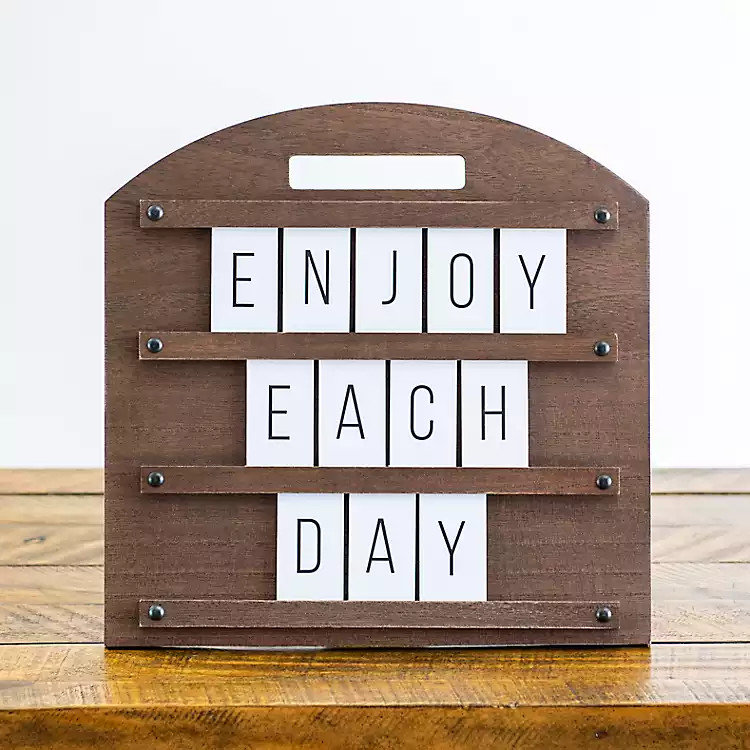 New!Brown Wooden Scrabble Letter Board | Kirkland's Home