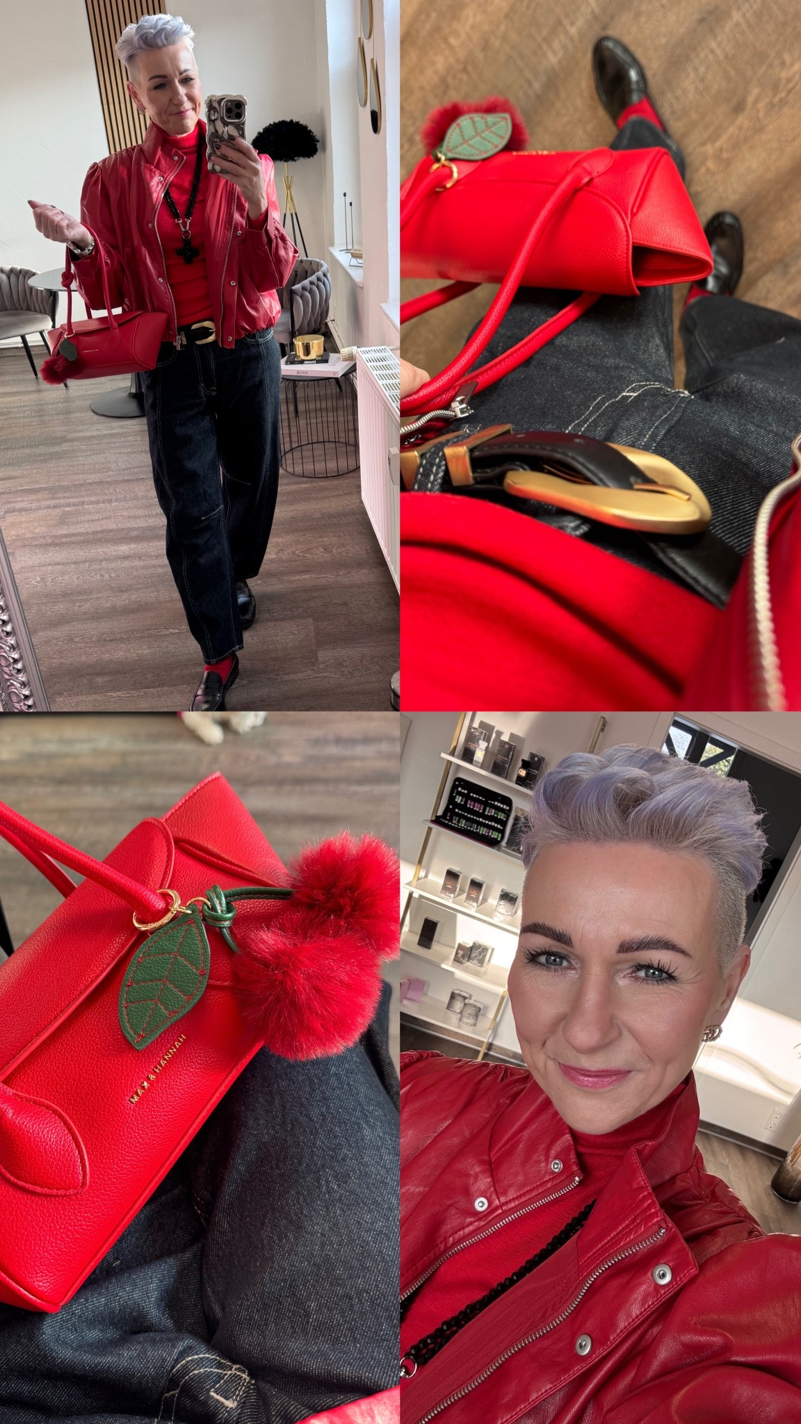 When in doubt… wear red. ❤️
Bold jacket, dark denim & the perfect pop bag.
Everything linked in my LTK.


#LTKbeauty #LTKstyletip #LTKwinter