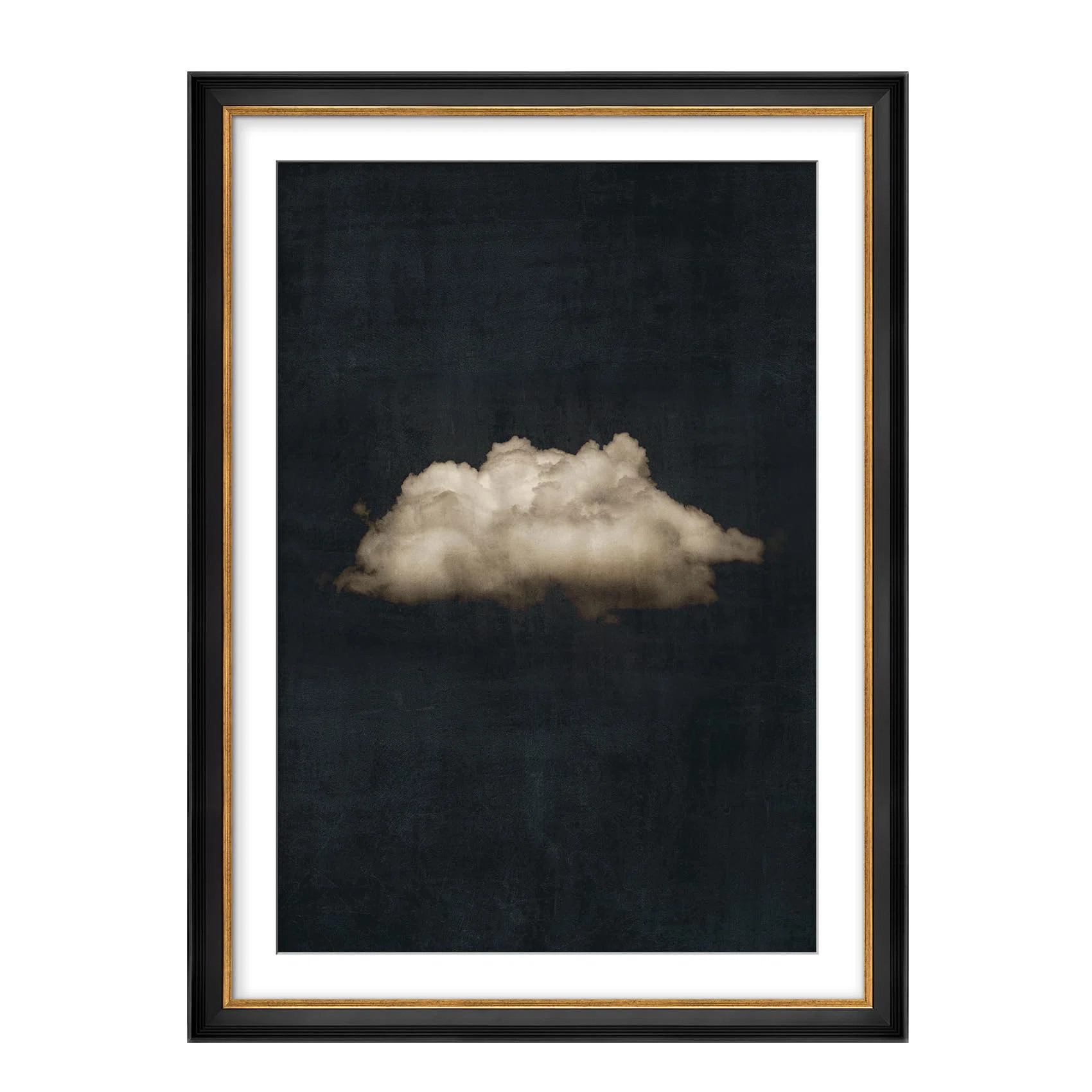 " Single Soft Moody Cloud Minimalist Illustrations Impressionism Framed Wall Art Decoration " | Wayfair North America